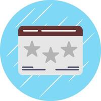 Web Rating Flat Circle Icon Design vector