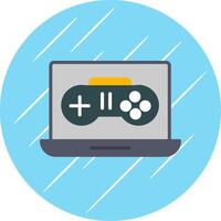 Game Development Flat Circle Icon Design vector