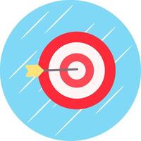 Targeting Flat Circle Icon Design vector