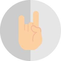 Rock And Roll Flat Scale Icon Design vector