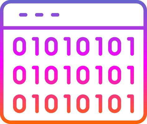 Website Codes Line Gradient Icon Design