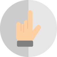 Pointing Hand Flat Scale Icon Design vector