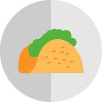 Taco Flat Scale Icon Design vector