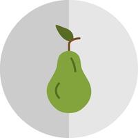 Pear Flat Scale Icon Design vector