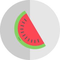 Watermelon Flat Scale Icon Design vector