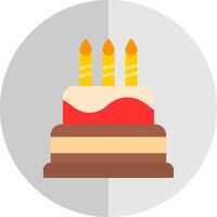 Cake Flat Scale Icon Design vector