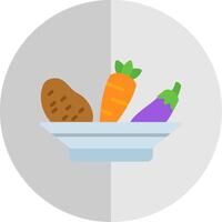 Vegetables Flat Scale Icon Design vector