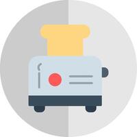 Toaster Flat Scale Icon Design vector