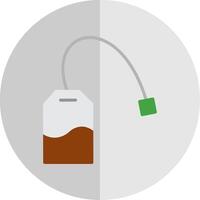 Tea Bag Flat Scale Icon Design vector