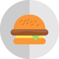Burger Flat Scale Icon Design vector