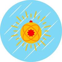 Disco Light Flat Circle Icon Design vector