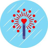 Magic Wand Flat Circle Icon Design vector