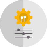 Settings Flat Scale Icon Design vector