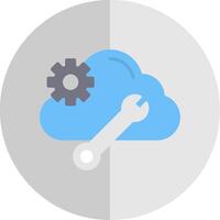Cloud Computing Flat Scale Icon Design vector