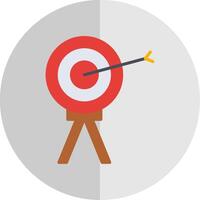 Target Flat Scale Icon Design vector