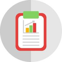 Analytics Flat Scale Icon Design vector