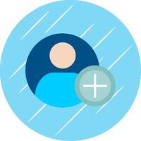 Add Flat Circle Icon Design vector