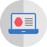 Laptop Flat Scale Icon Design vector