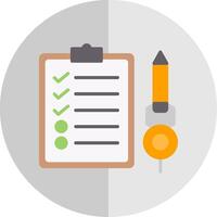 Check List Flat Scale Icon Design vector