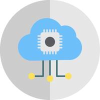 Cloud Computing Flat Scale Icon Design vector