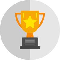 Trophy Flat Scale Icon Design vector