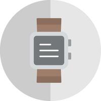 reloj plano escala icono diseño vector