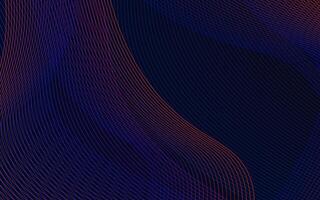 Abstract technology with dynamic wavy lines vector