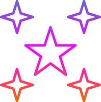 Stars Line Gradient Icon Design vector