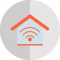 Smart Home Flat Scale Icon Design vector