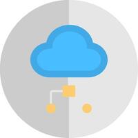 Cloud Computing Flat Scale Icon Design vector