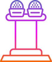 Press Release Line Gradient Icon Design vector