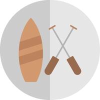 Paddle Board Flat Scale Icon Design vector