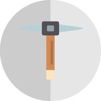 Pickaxe Flat Scale Icon Design vector