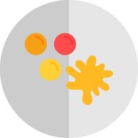 Paintballs Flat Scale Icon Design vector