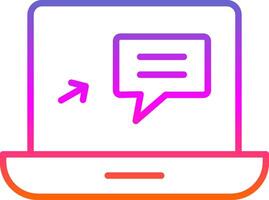 Ecommerce Line Gradient Icon Design vector