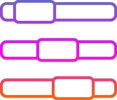 Progress Bar Line Gradient Icon Design vector