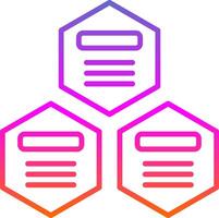 Infographic Elements Line Gradient Icon Design vector