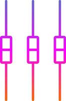 Box Plot Line Gradient Icon Design vector