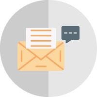 Envelope Flat Scale Icon Design vector