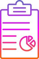 Clipboard Line Gradient Icon Design vector