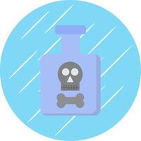 Poison Flat Circle Icon Design vector