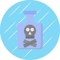 Poison Flat Circle Icon Design vector