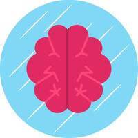 Brain Flat Circle Icon Design vector