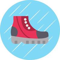 Shoes Flat Circle Icon Design vector