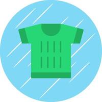 T Shirt Flat Circle Icon Design vector