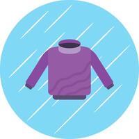 Sweater Flat Circle Icon Design vector