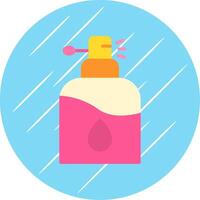 Perfume Flat Circle Icon Design vector