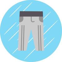 Trousers Flat Circle Icon Design vector