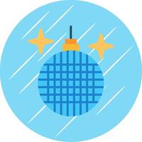 Disco Ball Flat Circle Icon Design vector