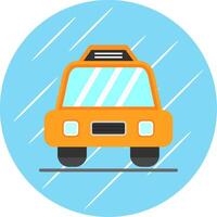 Taxi Flat Circle Icon Design vector